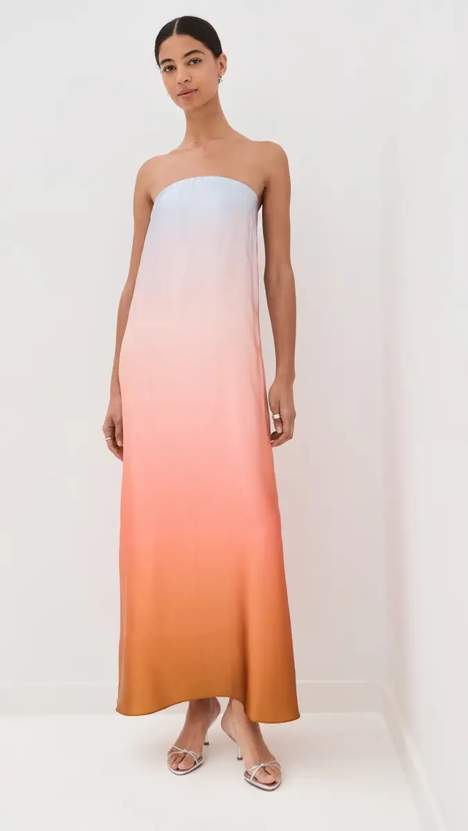 Sablyn Arden Strapless Silk Ombre Maxi Dress | Thumbnail 3 Sablyn Arden Strapless Silk Ombre Maxi Dress | Thumbnail 3