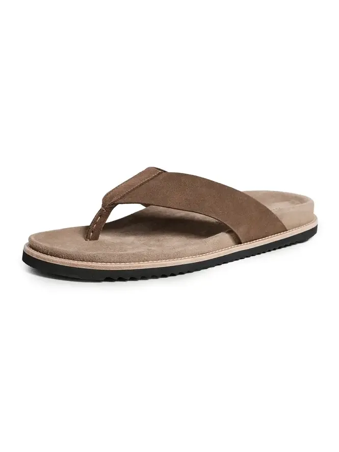 Allen Edmonds Sawgrass Suede Thong Sandals