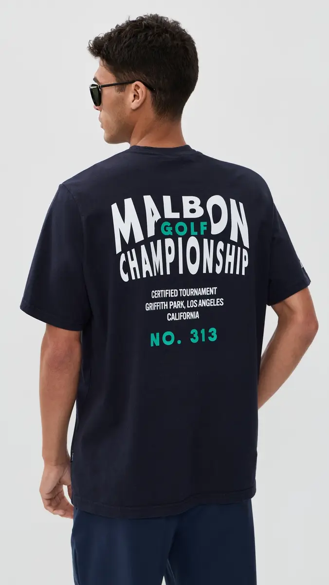 Malbon Bermuda Championship Tee Midnight | Thumbnail 2 Malbon Bermuda Championship Tee Midnight | Thumbnail 2