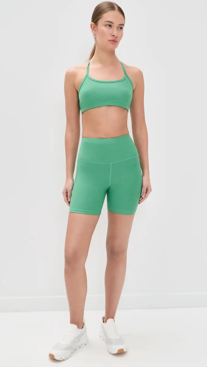 Beyond Yoga Slim Racerback Bra Bright Emerald Heather | Thumbnail 5 Beyond Yoga Slim Racerback Bra Bright Emerald Heather | Thumbnail 5