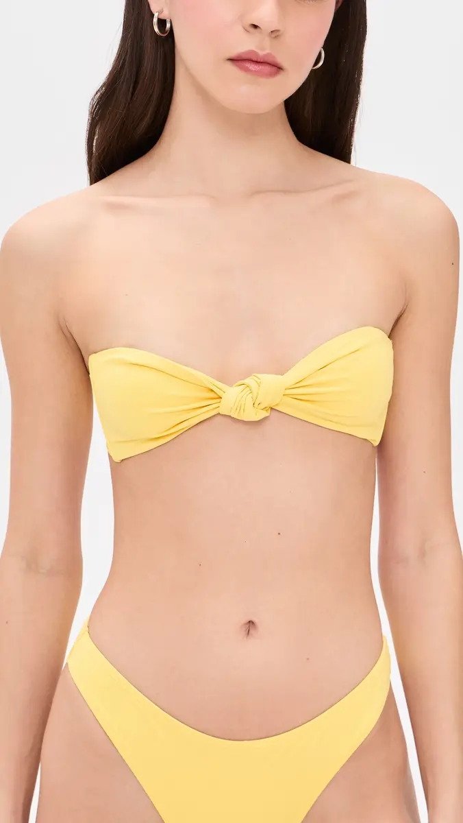GOOD AMERICAN Matte Twist Bandeau Bikini Top | Thumbnail 2 GOOD AMERICAN Matte Twist Bandeau Bikini Top | Thumbnail 2
