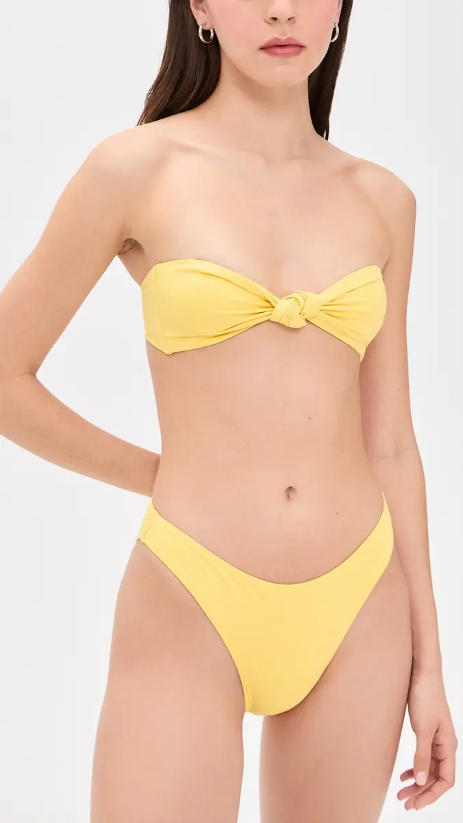 GOOD AMERICAN Matte Twist Bandeau Bikini Top | Thumbnail 5 GOOD AMERICAN Matte Twist Bandeau Bikini Top | Thumbnail 5