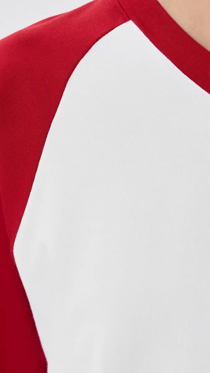 Tibi Perfect T-Shirt Vintage Sweatshirt Red ulti | Thumbnail 6