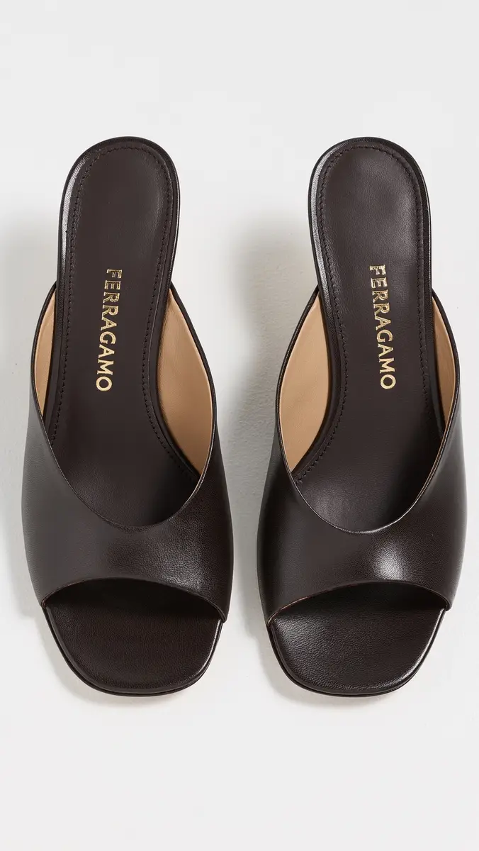 Ferragamo Igea 55 Leather Mules | Thumbnail 5