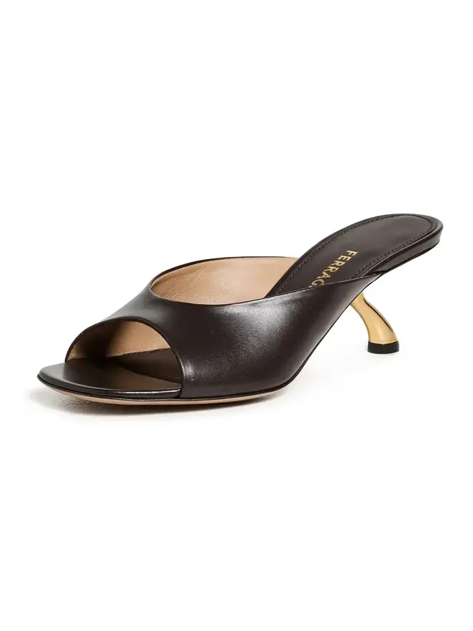 Igea 55 Leather Mules T. Moro/Biscotto/Testa Di 9