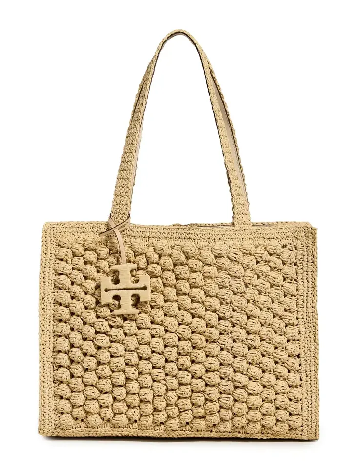 Ella Hand Crochet Popcorn Stitch Small Tote Bag Ella Hand Crochet Popcorn Stitch Small Tote Bag