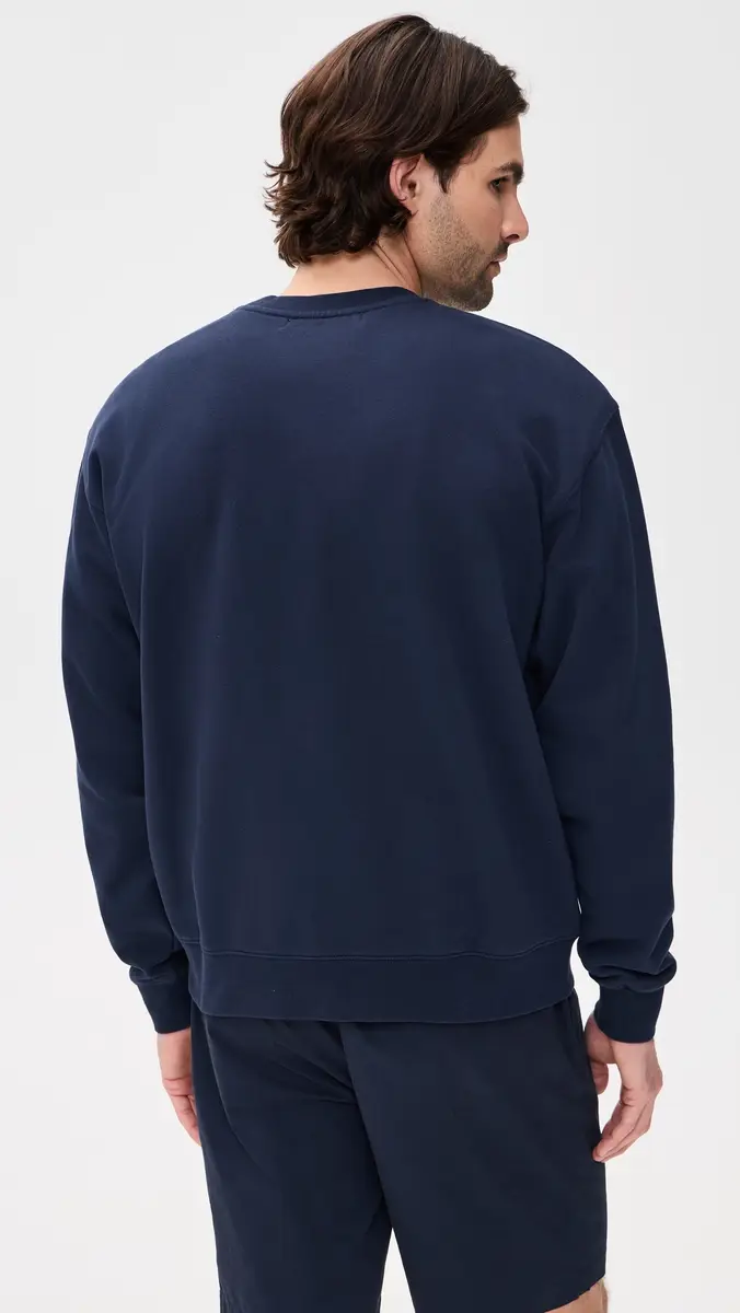 Quiet Golf JV Crewneck Sweatshirt Navy | Thumbnail 3 Quiet Golf JV Crewneck Sweatshirt Navy | Thumbnail 3