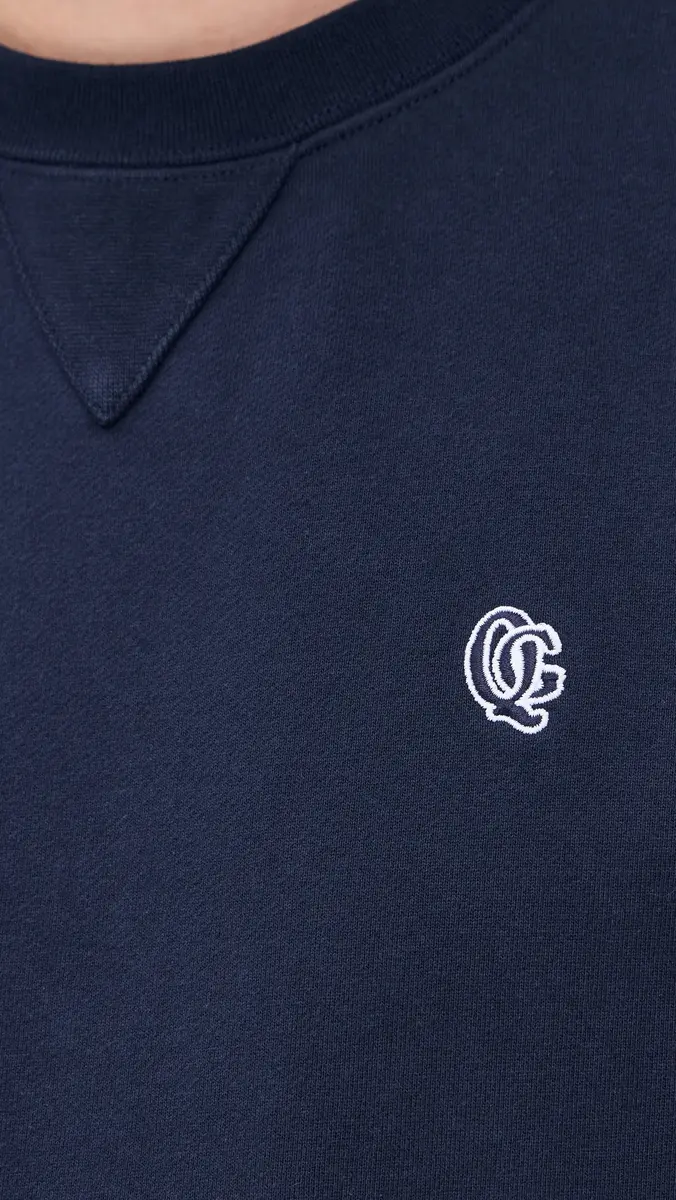 Quiet Golf JV Crewneck Sweatshirt Navy | Thumbnail 6 Quiet Golf JV Crewneck Sweatshirt Navy | Thumbnail 6