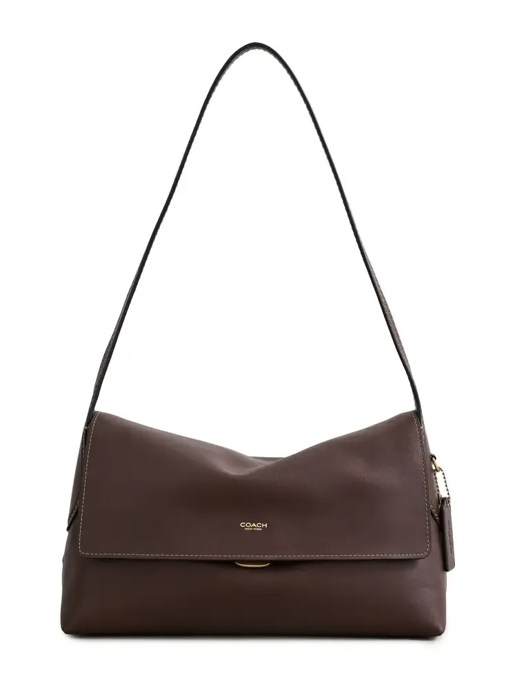 Natural Grain Leather Chelsea Shoulder Bag 30