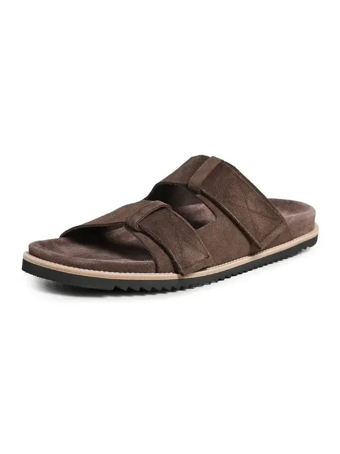 Allen Edmonds Seagrove Suede Two Strap Sandals