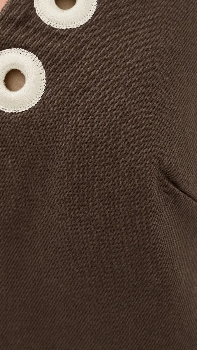 ALÉMAIS Tobe Denim Mini Dress Chocolate | Thumbnail 6 ALÉMAIS Tobe Denim Mini Dress Chocolate | Thumbnail 6