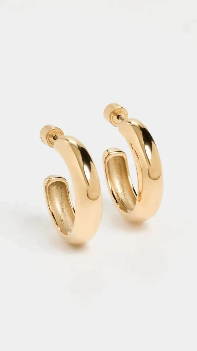 Jenny Bird Medium Staple Hoops | Thumbnail 2