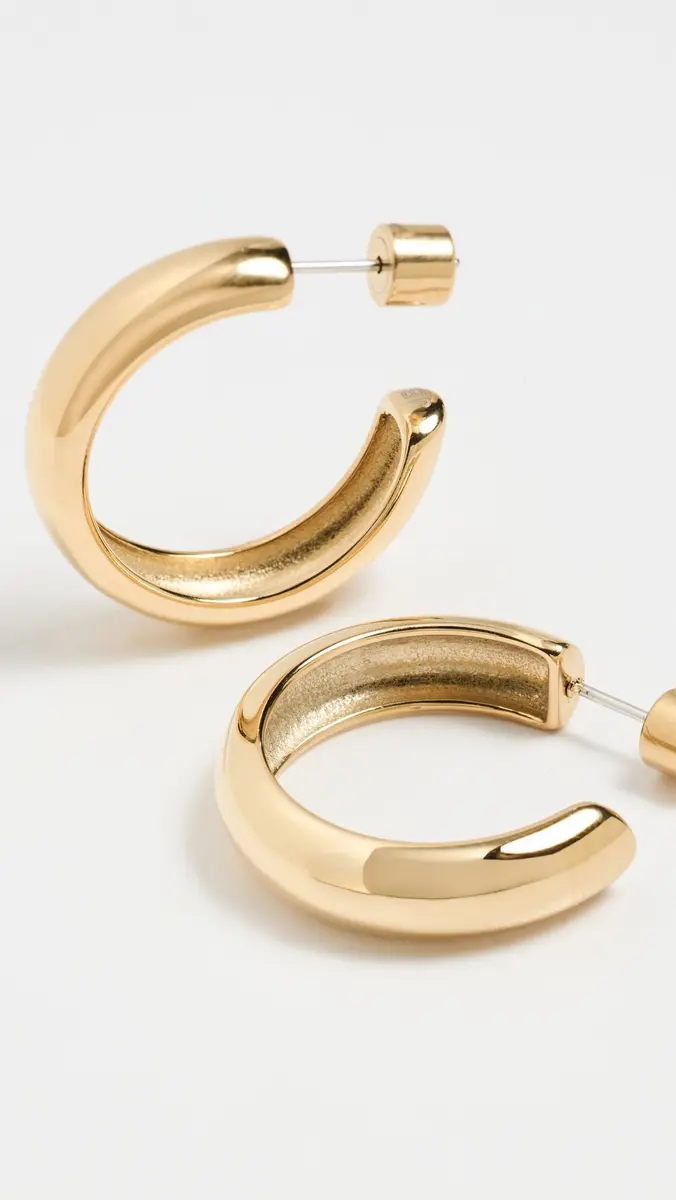Jenny Bird Medium Staple Hoops | Thumbnail 4