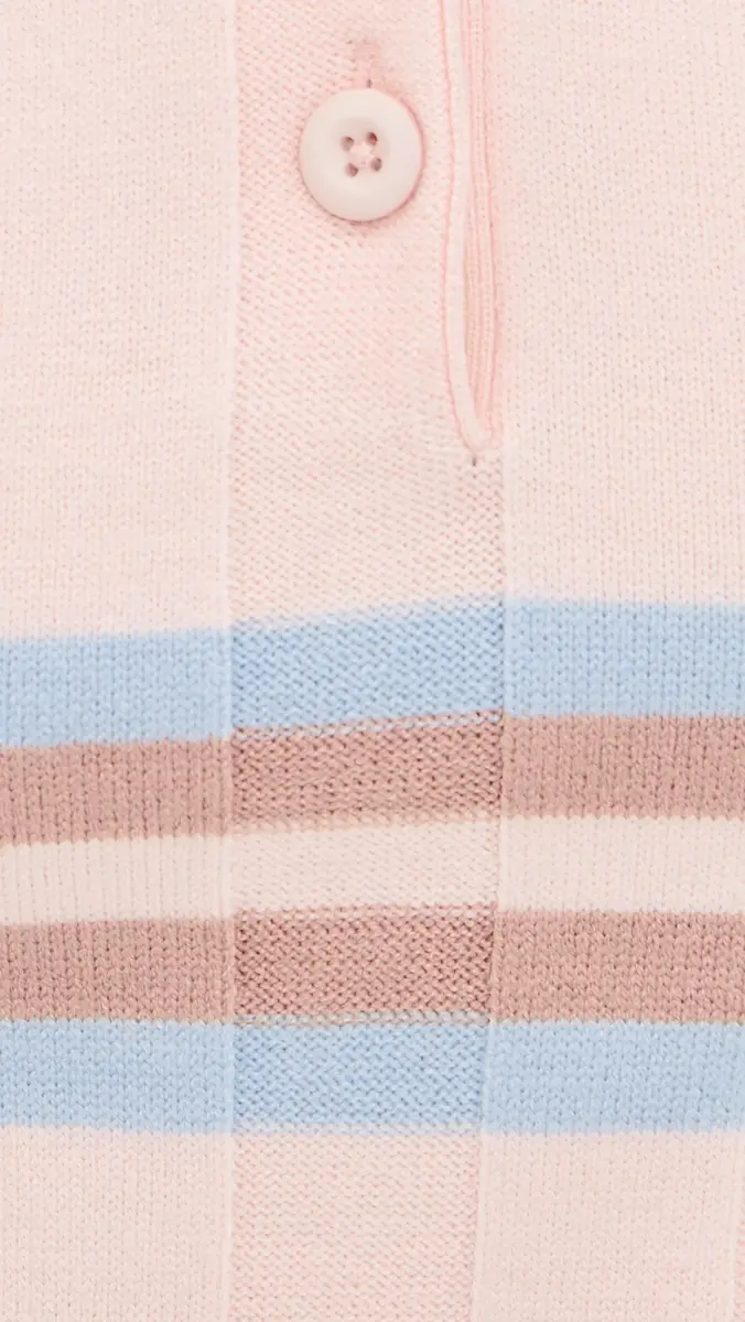 Rowing Blazers Knit Intarsia Stripe Long Sleeve Polo | Thumbnail 6