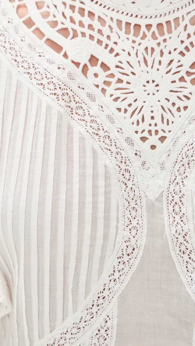 FARM Rio Off-White Blouse with Appliques Off-White | Thumbnail 6 FARM Rio Off-White Blouse with Appliques Off-White | Thumbnail 6