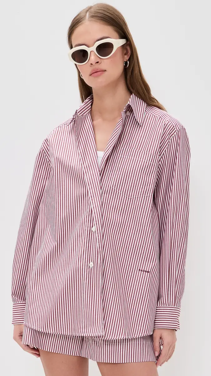 House of Dagmar Asymmetric Collared Shirt | Thumbnail 2 House of Dagmar Asymmetric Collared Shirt | Thumbnail 2