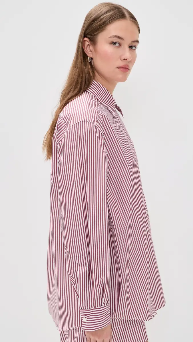 House of Dagmar Asymmetric Collared Shirt | Thumbnail 4 House of Dagmar Asymmetric Collared Shirt | Thumbnail 4