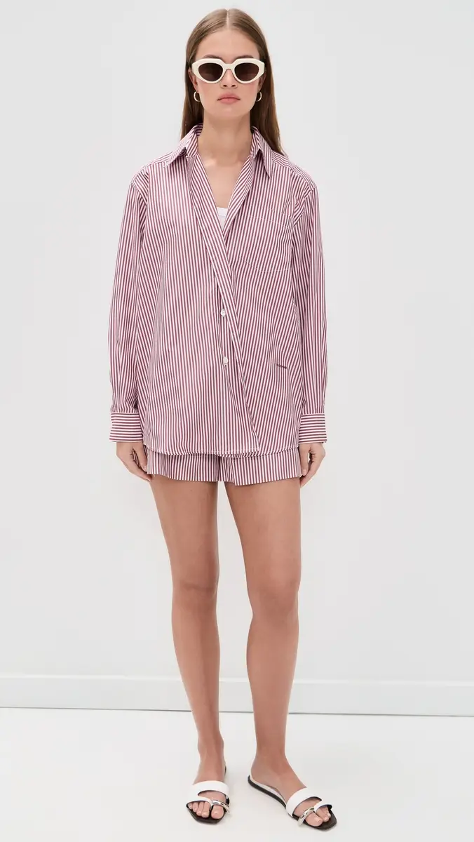 House of Dagmar Asymmetric Collared Shirt | Thumbnail 5 House of Dagmar Asymmetric Collared Shirt | Thumbnail 5