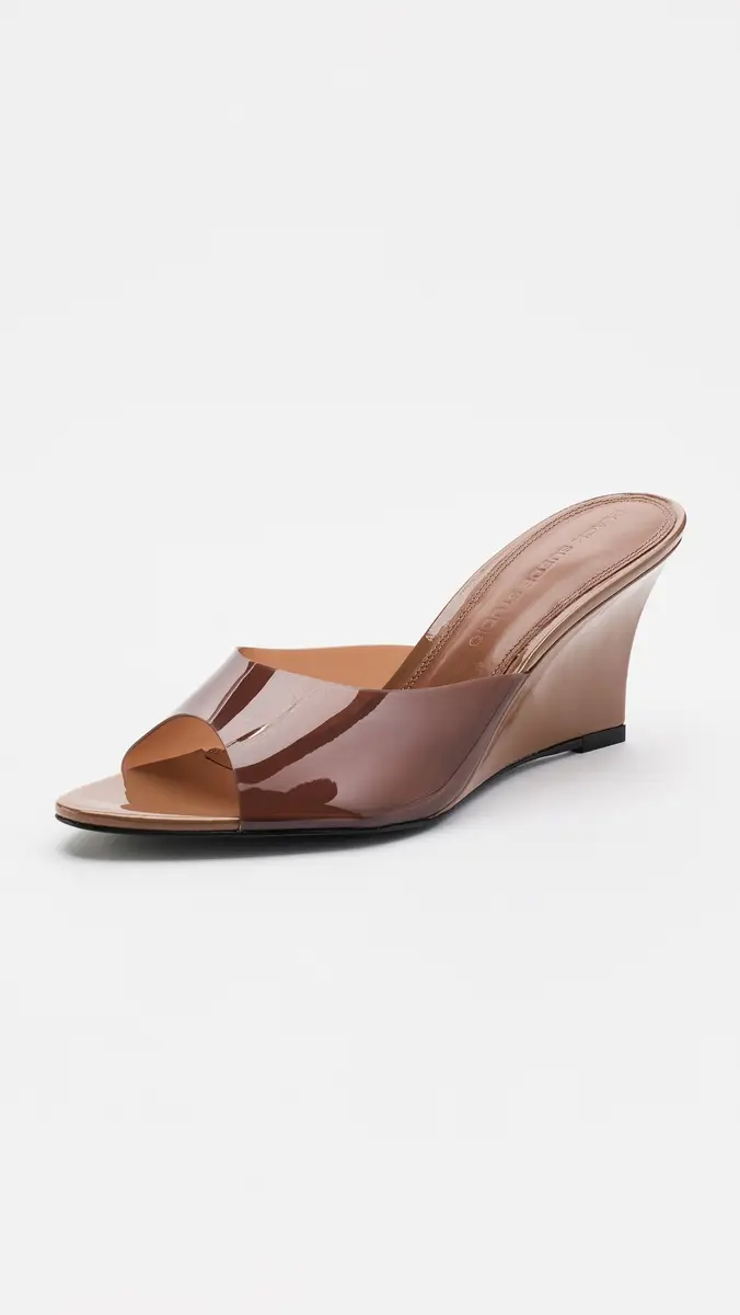 Black Suede Studio Alper 70 Sandals Mousse Patent Leather/PVC | Thumbnail 2