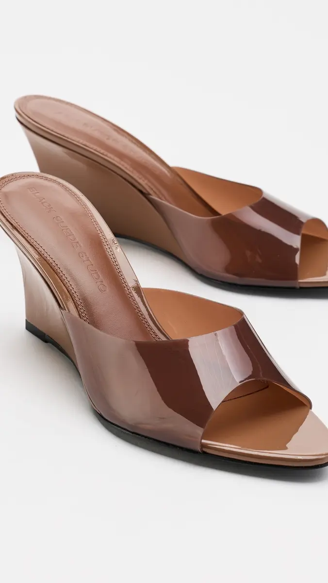 Black Suede Studio Alper 70 Sandals Mousse Patent Leather/PVC | Thumbnail 5