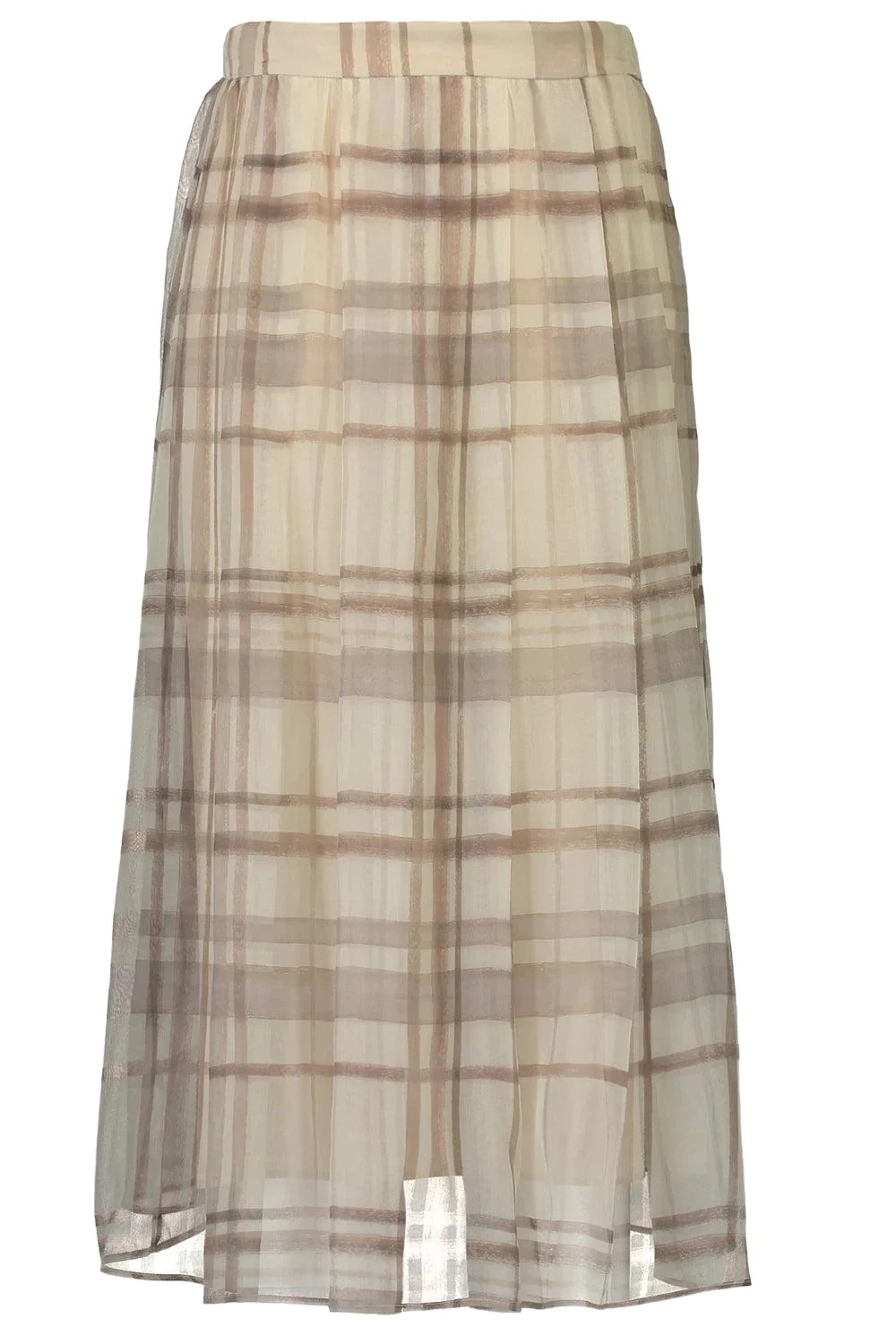 Macrocheck Print A-Line Skirt Macrocheck Print A-Line Skirt