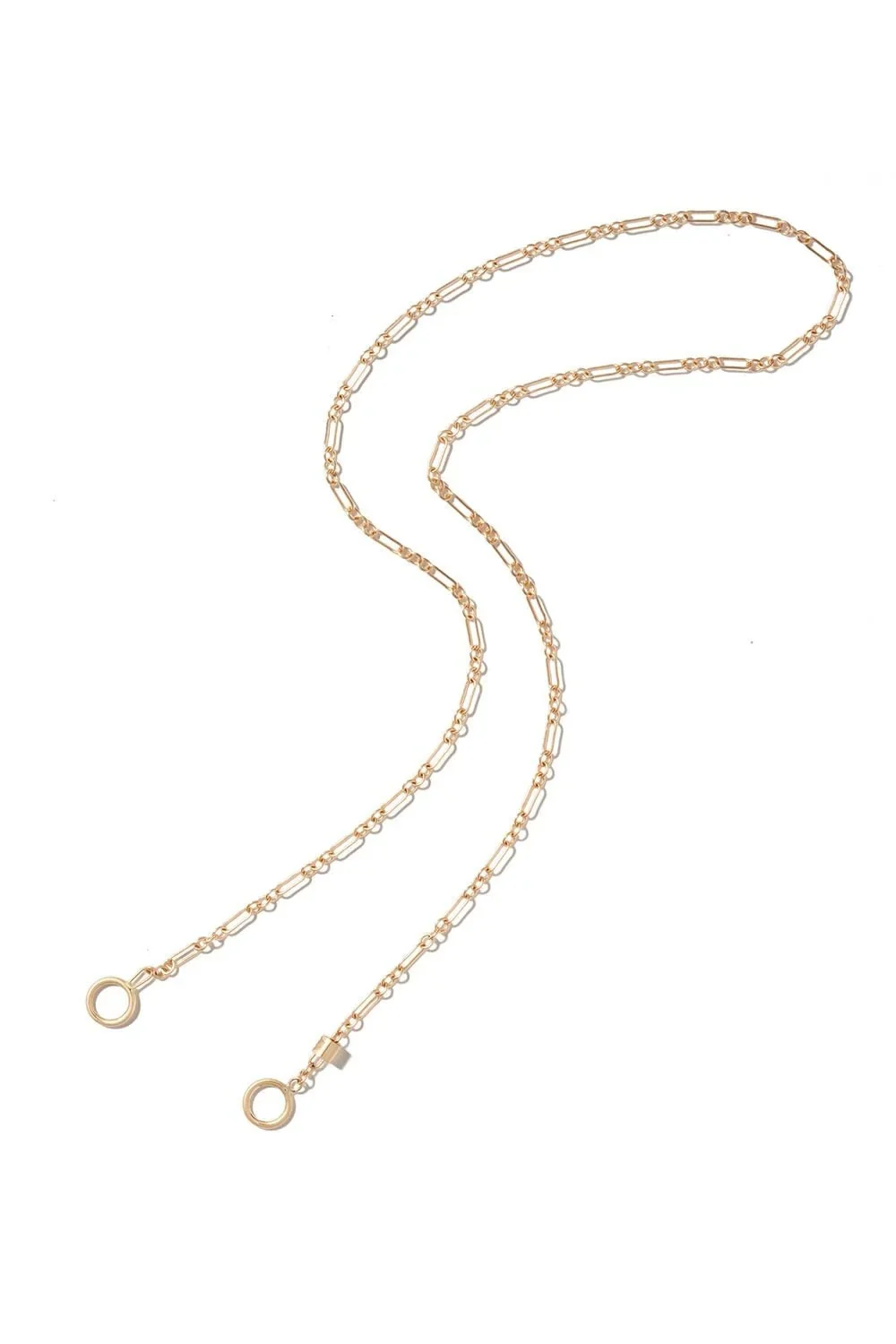 Marla Aaron Old World Chain - Silver Yellow Gold - 18in