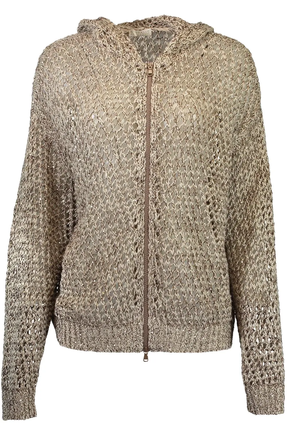 Open Weave Zip Cardigan Open Weave Zip Cardigan