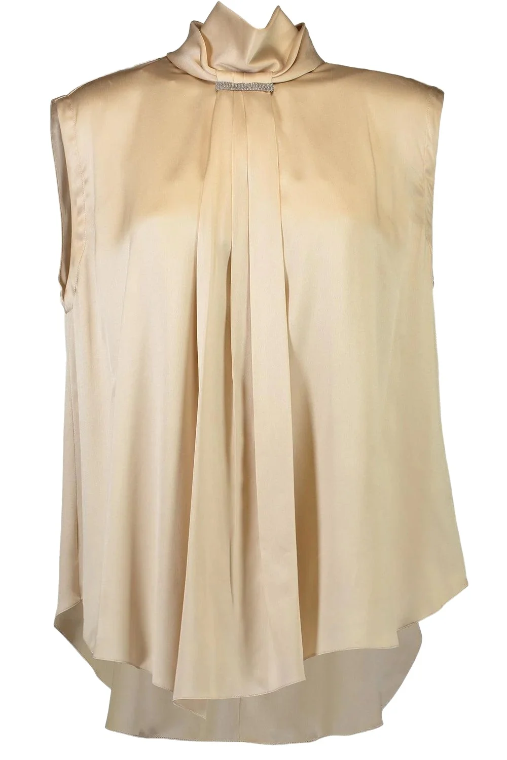 Sleevess Tie Blouse