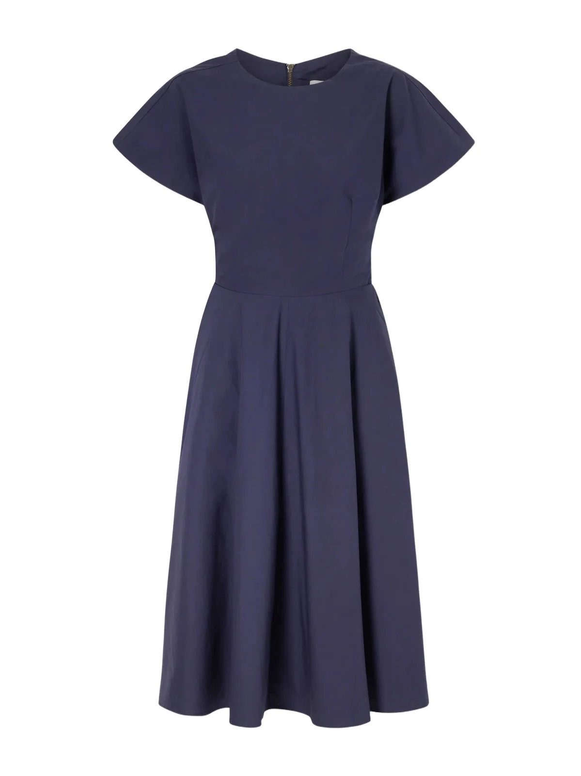 Buttercup Pleated Cotton-taffeta Midi Dress
