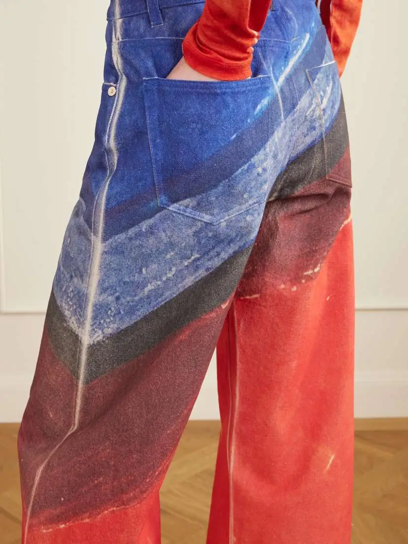 Gabriela Hearst Amoret Printed High-rise Barrel-leg Recycled Jeans | Thumbnail 6