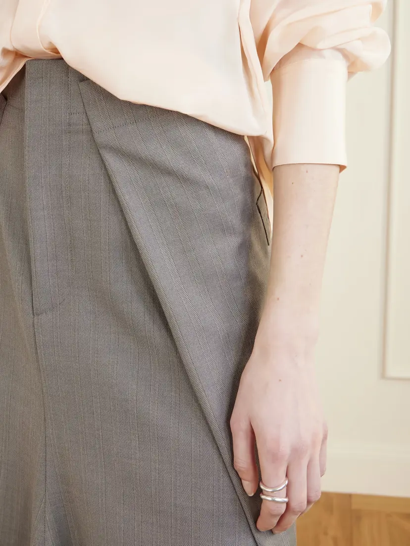Victoria Beckham Pleated Wool Midi Skirt | Thumbnail 5 Victoria Beckham Pleated Wool Midi Skirt | Thumbnail 5
