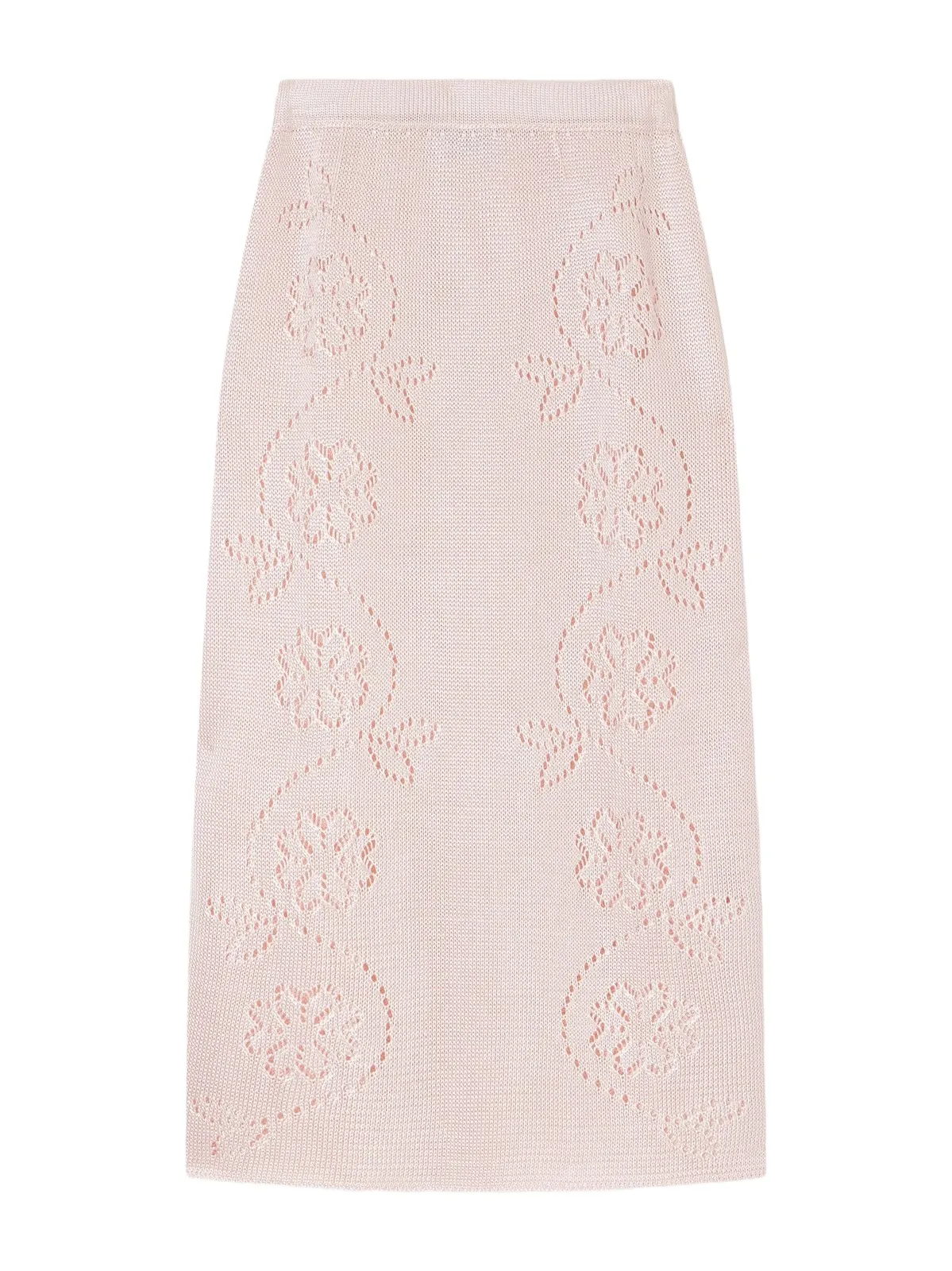 Embroidered Knitted Midi Skirt Embroidered Knitted Midi Skirt