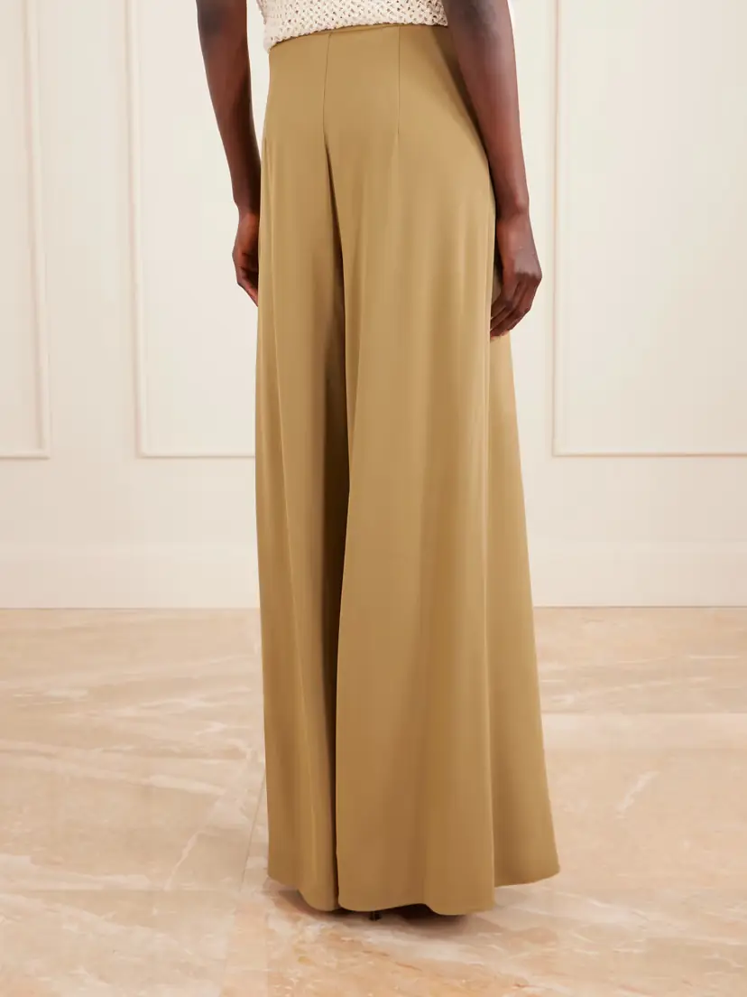 Max Mara Pleated Crepe Wide-leg Pants | Thumbnail 3 Max Mara Pleated Crepe Wide-leg Pants | Thumbnail 3