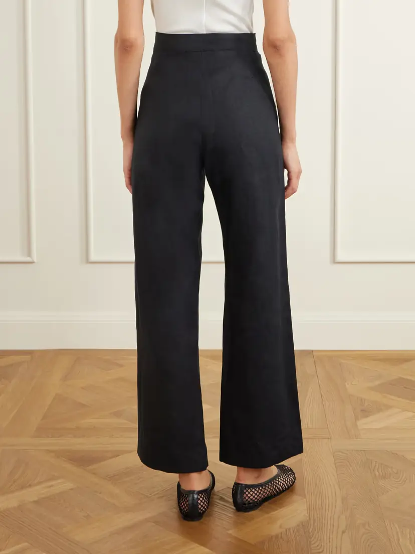BODE Sailor Cropped Linen High-rise Wide-leg Pants | Thumbnail 4 BODE Sailor Cropped Linen High-rise Wide-leg Pants | Thumbnail 4