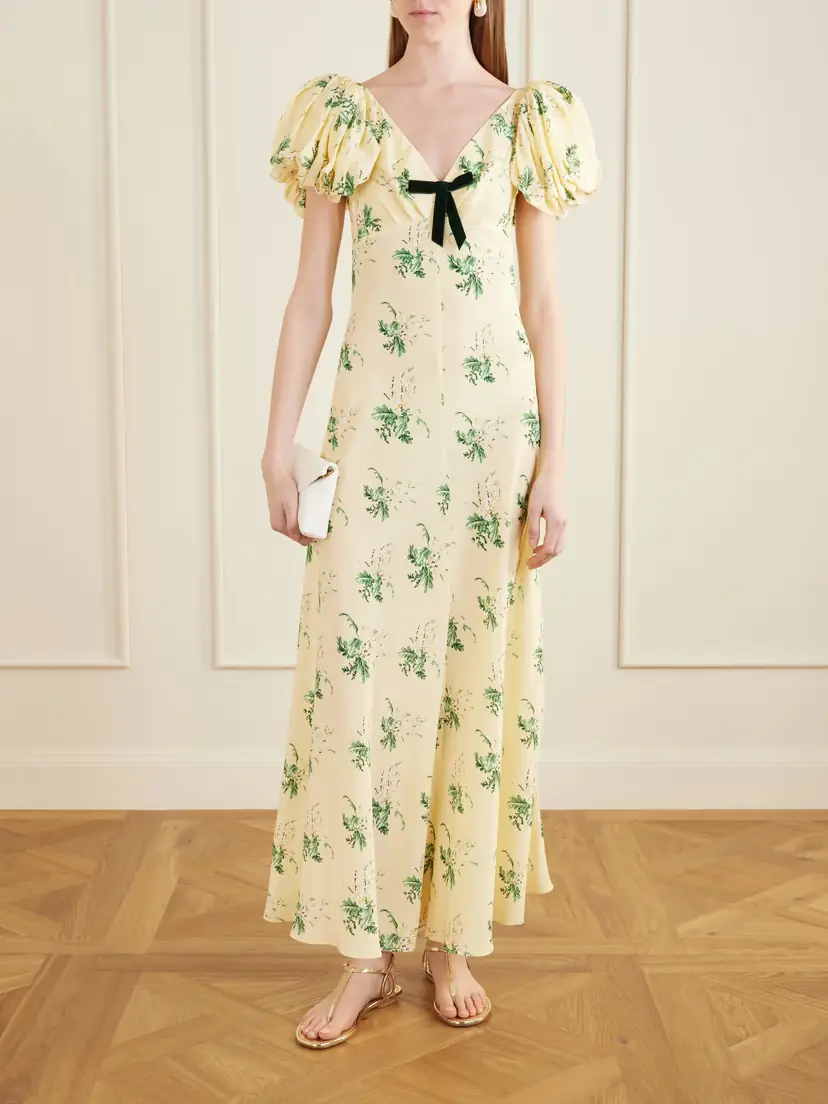 Rodarte Floral-print Silk Gown | Thumbnail 2