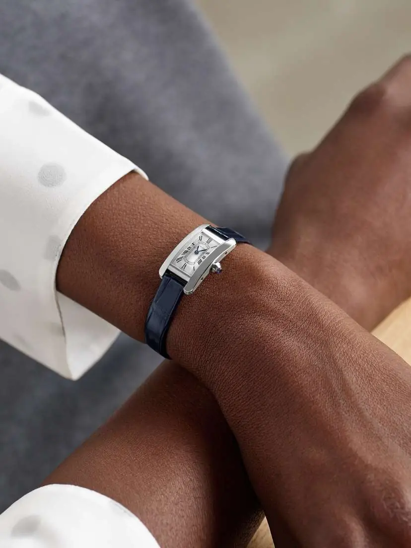 Cartier Tank Américaine Mini 28mm Stainless Steel And Alligator Watch | Thumbnail 2 Cartier Tank Américaine Mini 28mm Stainless Steel And Alligator Watch | Thumbnail 2