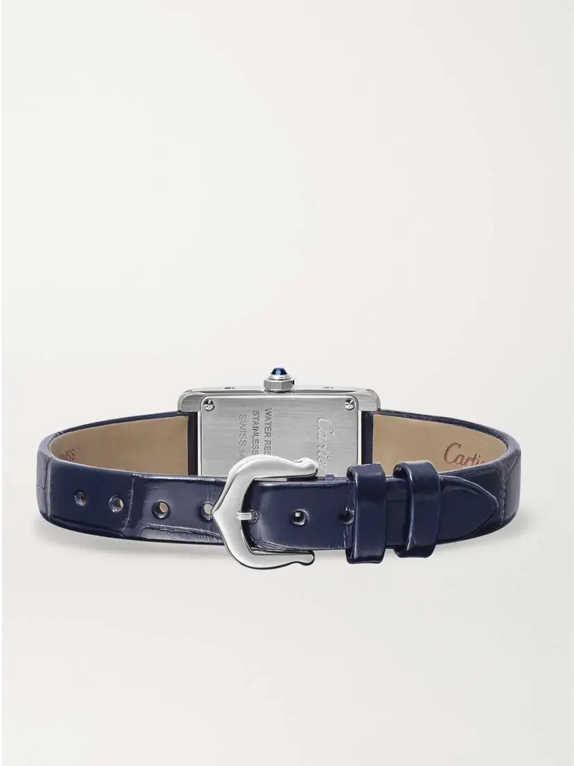 Cartier Tank Américaine Mini 28mm Stainless Steel And Alligator Watch | Thumbnail 6 Cartier Tank Américaine Mini 28mm Stainless Steel And Alligator Watch | Thumbnail 6