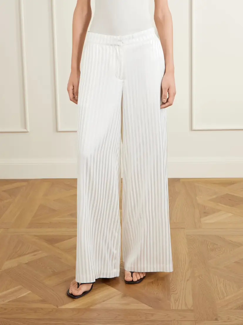Abadia Striped Stretch-silk Satin Wide-leg Pants | Thumbnail 3 Abadia Striped Stretch-silk Satin Wide-leg Pants | Thumbnail 3