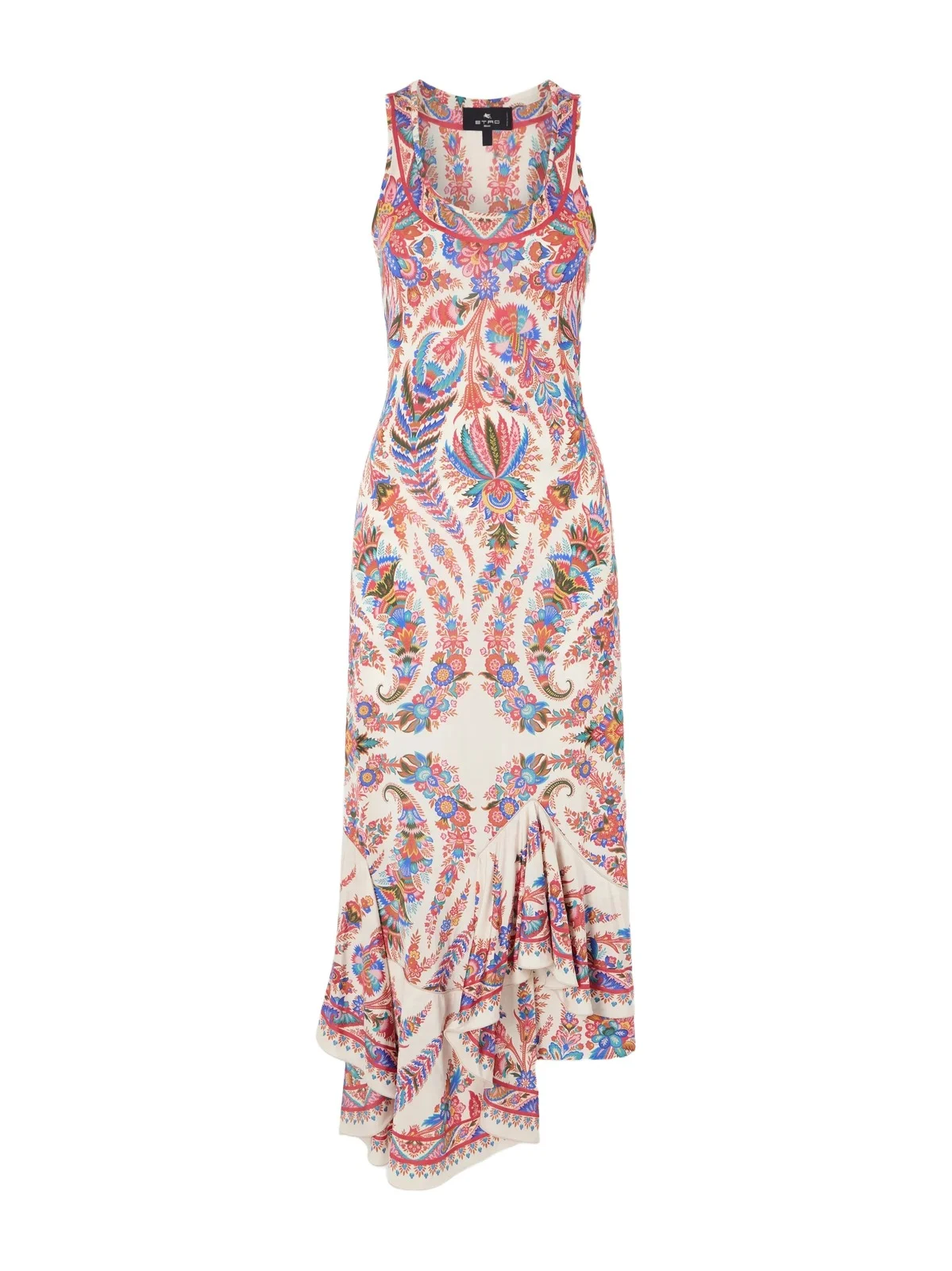 Cut-out Paisley-print Satin-jersey Midi Dress Cut-out Paisley-print Satin-jersey Midi Dress