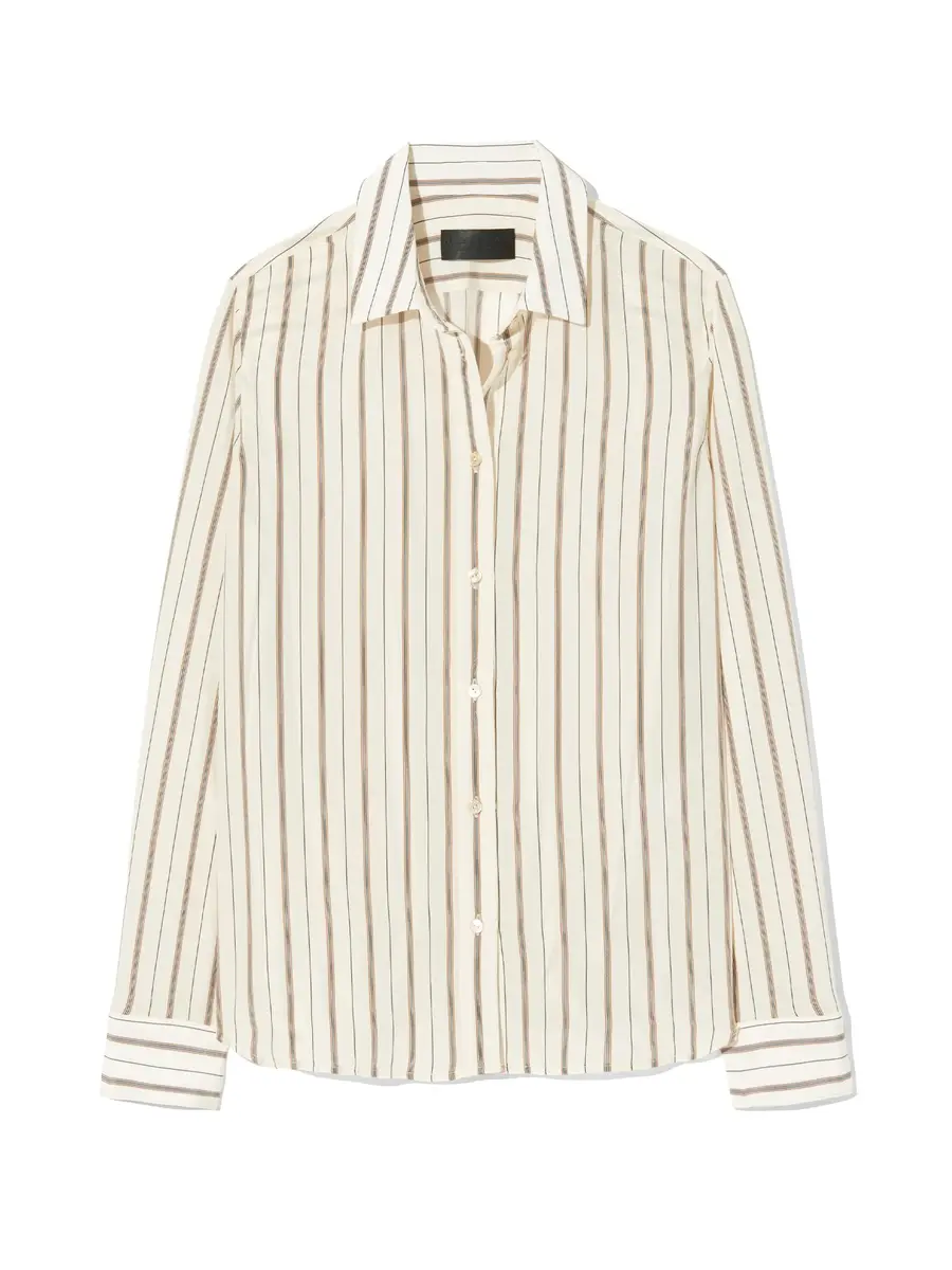 Nili Lotan Gaia Striped Silk Shirt