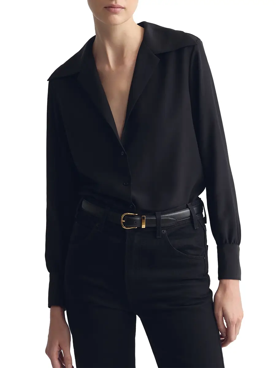 Nili Lotan Joxe Silk Blouse | Thumbnail 4 Nili Lotan Joxe Silk Blouse | Thumbnail 4