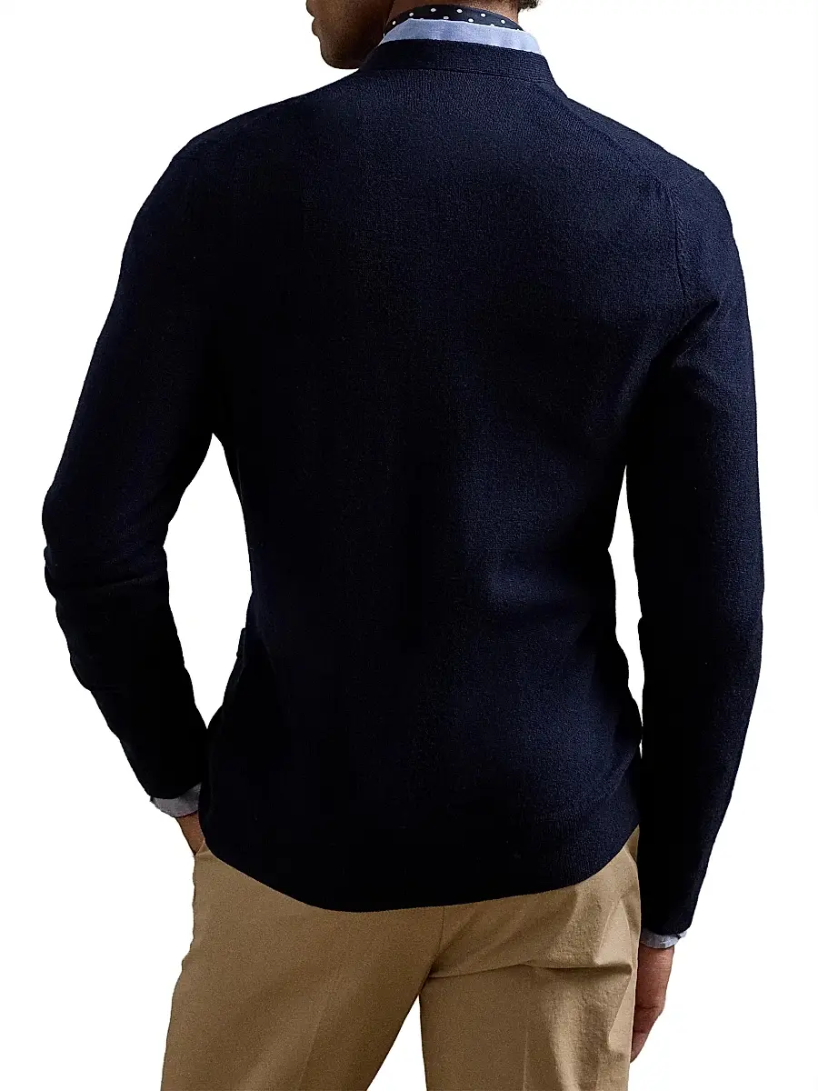 Ralph Lauren Purple Label Men's Cashmere V-Neck Cardigan | Thumbnail 3 Ralph Lauren Purple Label Men's Cashmere V-Neck Cardigan | Thumbnail 3
