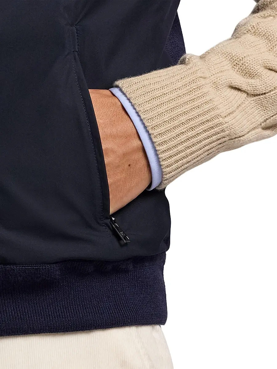 Ralph Lauren Purple Label Men's Hybrid Full-Zip Sweater Vest | Thumbnail 7 Ralph Lauren Purple Label Men's Hybrid Full-Zip Sweater Vest | Thumbnail 7