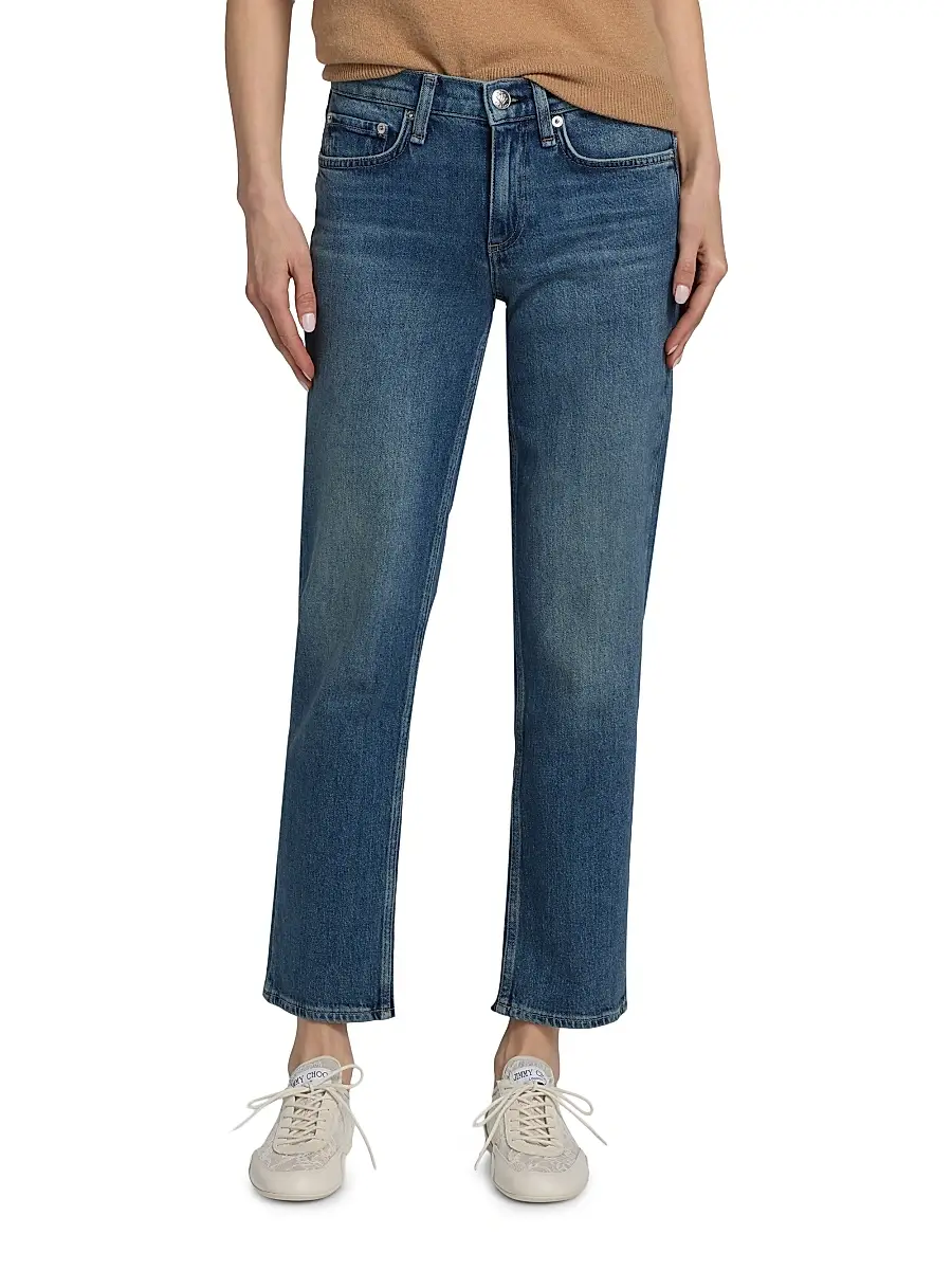 rag & bone Women's Harlow Low-Rise Ankle Straight Jeans | Thumbnail 3 rag & bone Women's Harlow Low-Rise Ankle Straight Jeans | Thumbnail 3