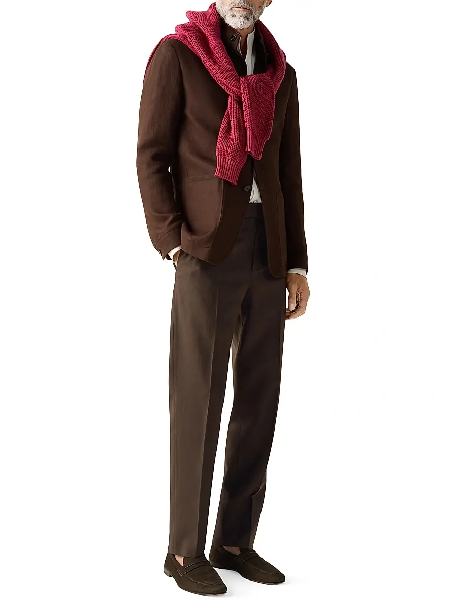 Zegna Men's Oasi Lino Shirt | Thumbnail 5 Zegna Men's Oasi Lino Shirt | Thumbnail 5