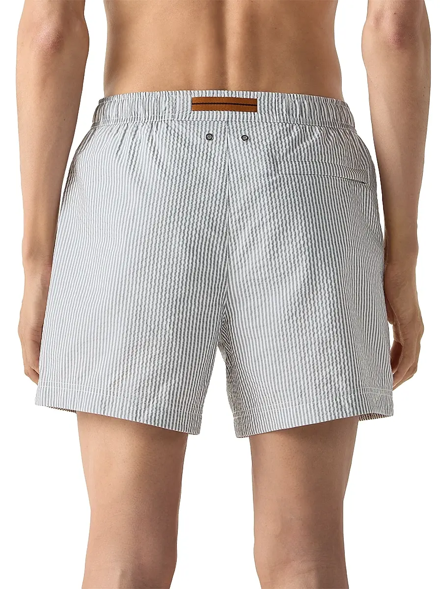 Zegna Men's Striped Swim Trunks | Thumbnail 3