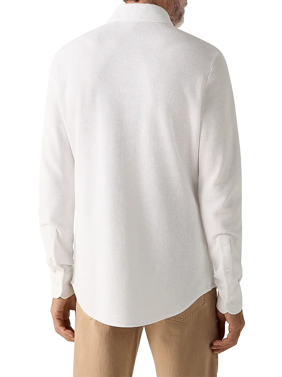 Zegna Men's Cotton Polo Shirt | Thumbnail 3