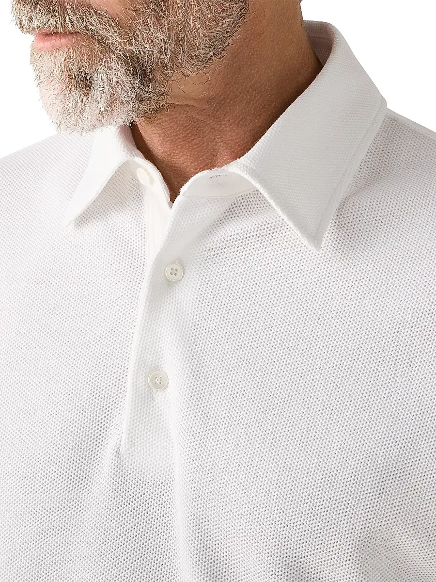 Zegna Men's Cotton Polo Shirt | Thumbnail 4