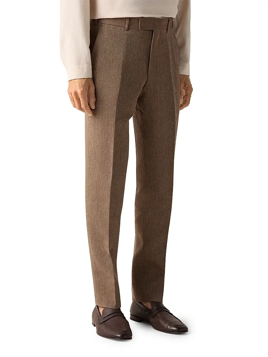 Zegna Men's Oasi Lino Pants | Thumbnail 2 Zegna Men's Oasi Lino Pants | Thumbnail 2