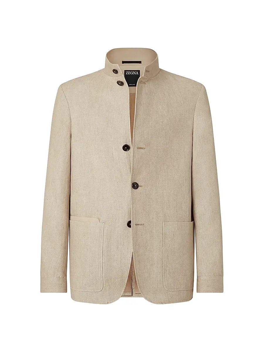 Zegna Men's Oasi Lino Il Conte Jacket | Thumbnail 2 Zegna Men's Oasi Lino Il Conte Jacket | Thumbnail 2